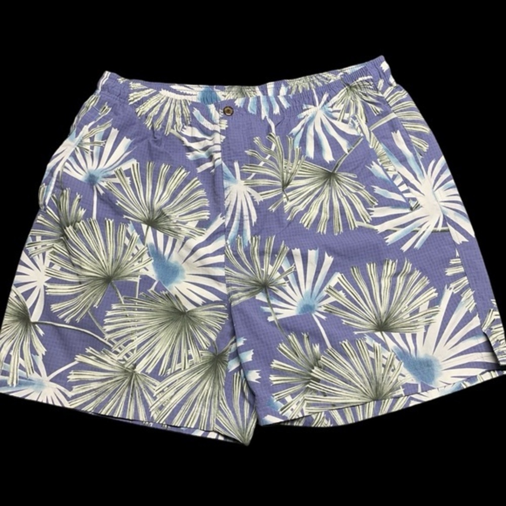 Tommy Bahama Violet L Mesh Lined Floral Swim Trunks in EUC